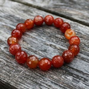 Chunky Carnelian Mala Bracelet